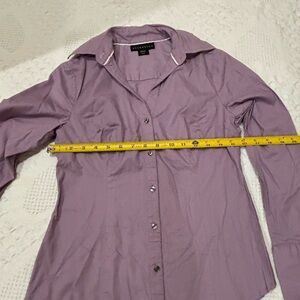 Attention Lavender Office Work Long Sleeve Women Size Small